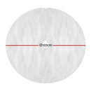 Jingle Jollys Christmas Tree Skirt 120cm Plush Xmas Fluffy Ornaments Decor White