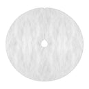 Jingle Jollys Christmas Tree Skirt 90cm Plush Xmas Fluffy Ornaments Decor White