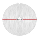 Jingle Jollys Christmas Tree Skirt 90cm Plush Xmas Fluffy Ornaments Decor White