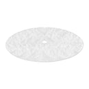 Jingle Jollys Christmas Tree Skirt 90cm Plush Xmas Fluffy Ornaments Decor White