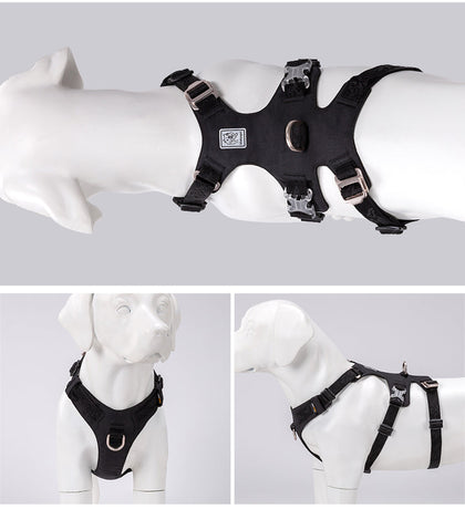 Whinhyepet Dog Harness - Black, 2XS-1962324894171664387