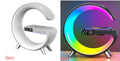 New Intelligent G Shaped LED Lamp Bluetooth Speake Wireless Charger Atmosphere Lamp App Control For Bedroom Home Decor