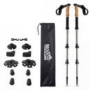 Mountview 2 Pcs Hiking Trekking Poles Walking Stick Adjustable Lightweight Grey-2050059022622658560