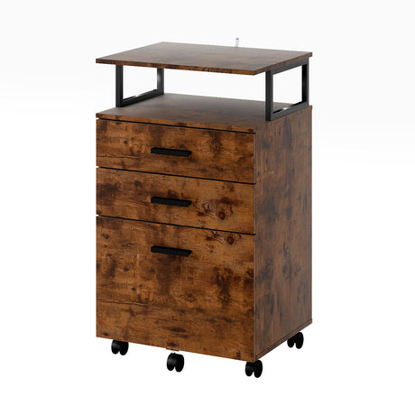 Levede Mobile File Cabinet 3 Drawers Home Office Desk-2006732762572263424