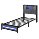 Levede Single Bed Frame with Storage Headboard RGB LED-2050056749460885504