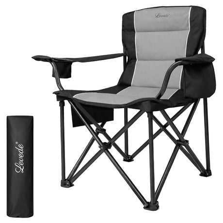 Levede Camping Chair Large Folding Outdoor Portable Fishing Picnic Travel Seat-2050056782323257344