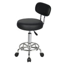 Levede Swivel Office Chair Low Back Round Rolling Stools Height Adjustable-2050056760663871488
