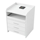 Levede Smart Bedside Table USB Wireless Charging Motion Sensor Light Nightstand-2050056780473569280