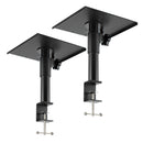 Levede 2x Desk Clamp Speaker Stands Set Adjustable Rotatable Monitor CD Player-2050056791437479936