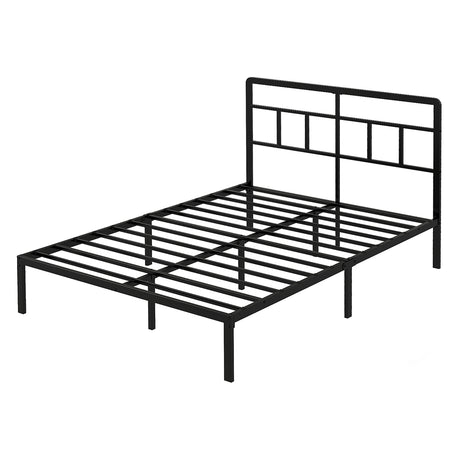 Levede Double Bed Frame Metal Base Platform Headboard Heavy Duty Mass Storage-2050056771011219456