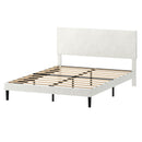 Levede Double Bed Frame Upholstered Adjustable Headboard Platform Mattress Base-2050056771569061888