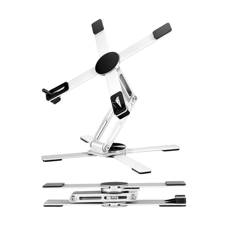 Levede Portable Laptop Stand 360 Rotating Bracket Foldable Aluminum Desk Riser-2050056791982739456