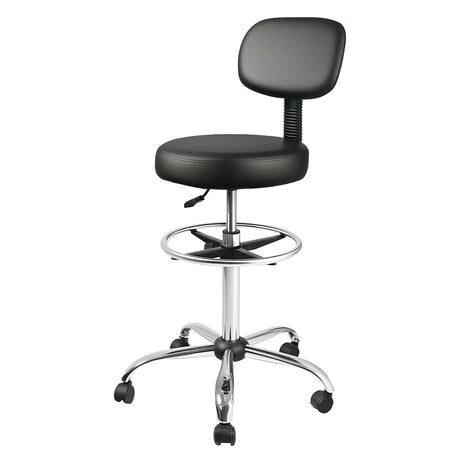 Levede Swivel Office Chair Ergonomic Stool Height Adjustable Footrest Backrest-2050056760940695552
