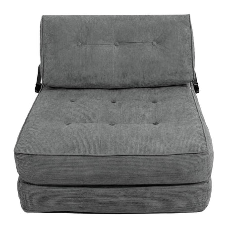 Levede Convertible Sofa Bed Foldable Single Sleeper Bed Compact Living Room Grey-2050056788195282945
