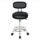 Levede Swivel Office Chair Round Rolling Stools PU Leather Height Adjustable-2050056760236052481