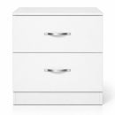 Levede Bedside Table Side Table 2 Drawers Storage Nightstand Bedroom Cabinet-2050056780662312961