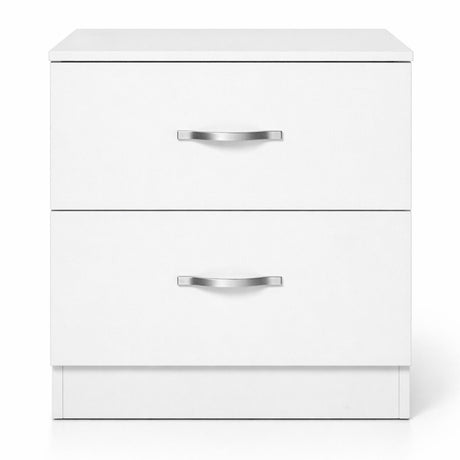 Levede Bedside Table Side Table 2 Drawers Storage Nightstand Bedroom Cabinet-2050056780662312961