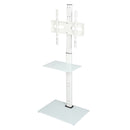 Levede TV Floor Stand 32-65 Inch Universal Swivel Height Adjustable Mount White-2050056791261319169