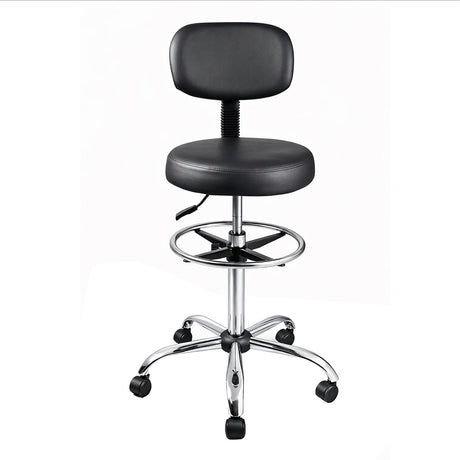 Levede Swivel Office Chair Ergonomic Stool Height Adjustable Footrest Backrest-2050056760940695553