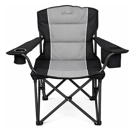 Levede Camping Chair Large Folding Outdoor Portable Fishing Picnic Travel Seat-2050056782323257345