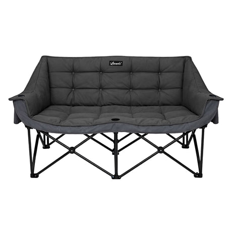 Levede Double Camping Chair Folding Outdoor Portable Fishing Picnic Travel Seat-2050056782503612417
