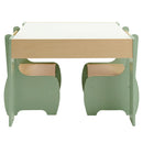 Levede Kids Table and Chairs Set 3-in-1 Chalkboard Storage Learning Dining Desk-2050056790908997633