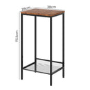 Levede Industrial Side Table 2-Tier Shelf End Table-2050056751763558402