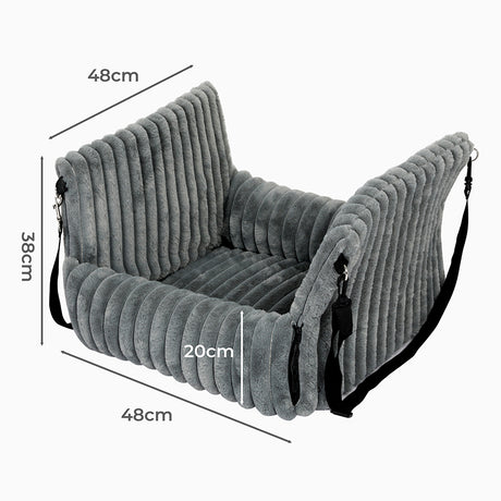Pawz Dog Car Seat Booster Portable Travel Safety Cosy Pet Bed Washable Non Slip-2050056783627685890
