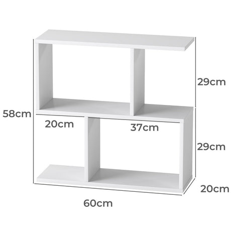Levede Slim 2 Tier Narrow Side Table Bedside Nightstand-2029387217755049986
