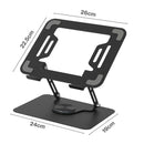 Levede Portable Laptop Stand 360 Rotating Bracket Foldable Laptop Desk Holder-2050056791802384386