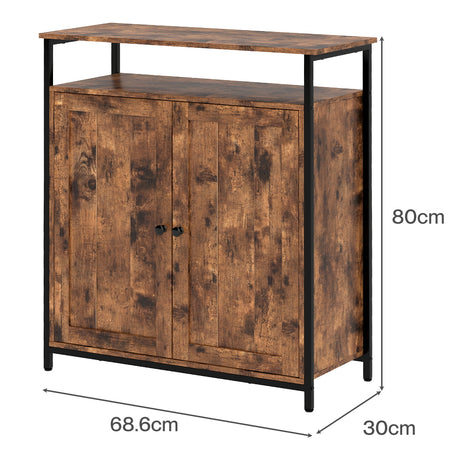 Levede Storage Cabinet Multipurpose Organiser Cupboard Adjustable Shelves-2050056773615882242