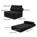 Levede 3 in 1 Convertible Sofa Bed Foldable Single Sleeper Chair Living Room-2050056788010733570