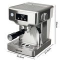 Spector 20 Bar Espresso Coffee Machine Maker Milk Frother Cappuccino Latte Cafe-2050056761360125954