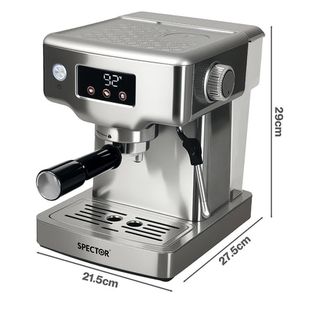 Spector 20 Bar Espresso Coffee Machine Maker Milk Frother Cappuccino Latte Cafe-2050056761360125954