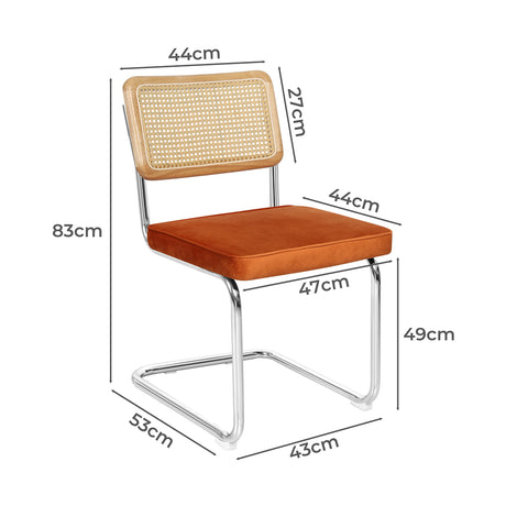 Levede 8xRattan Chair Dining Chairs-2029387214034702338