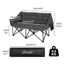 Levede Double Camping Chair Folding Outdoor Portable Fishing Picnic Travel Seat-2050056782503612418