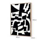 Yezi Modern Wall Art Canvas Abstract 80×120cm Framed Artwork Home Office Decor-2050059007950983170