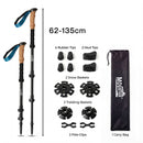 Mountview 2 Pcs Hiking Trekking Poles Walking Stick Adjustable Lightweight Black-2050059022798819330