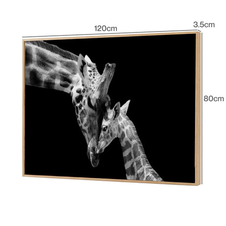 Yezi  Animal Wall Art Canvas Modern Abstract 80×120cm Framed Artwork Home Decor-2050059007607050242