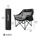 Levede Folding Camping Chair Extra Large Outdoor Portable Fishing Travel Seat-2050056782147096578