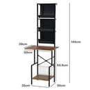 Levede Tall Record Player Stand Vinyl Storage Up to 200 Albums Turntable Rack-2050056774895144962