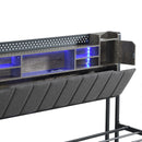 Levede King Bed Frame with Storage Headboard RGB LED-2050056749263753219
