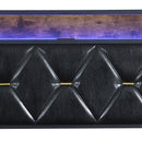 Levede Single Bed Frame Leather Headboard RGB 2 Drawers-2050056739788820484