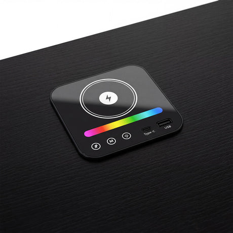 Levede Smart Bedside Table Charging Station Motion Sensor Modern Nightstand-2050056780108664836