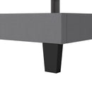 Levede Metal Wooden Bed Frame Double Panel Plush Upholstered Soft Headboard Grey-2050056770482737157