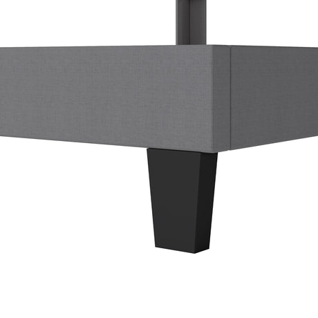Levede Metal Wooden Bed Frame Double Panel Plush Upholstered Soft Headboard Grey-2050056770482737157