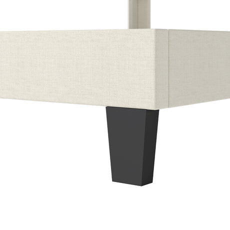 Levede Metal Wooden Bed Frame Double Panel Plush Upholstered Mattress Platform-2050056770302382085