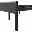 Levede Queen Bed Frame Steel Base with Headboard Grey-2006732773129326597
