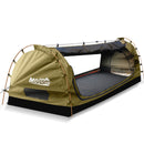 Mountview King Single Swag Camping Swags Canvas Dome Tent Free Standing Navy