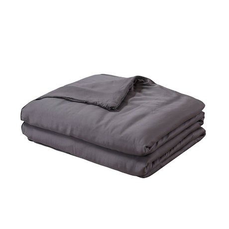 DreamZ Double Dark Grey 11kgs Polyester Weighted Blanket